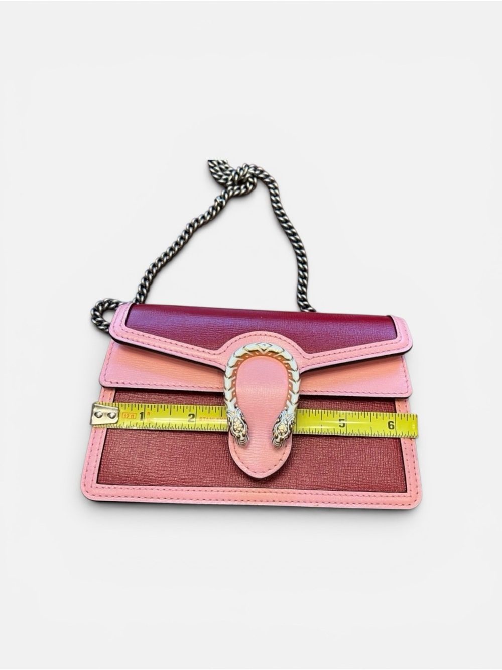 Gucci Pink and Red Leather Dionysus Small Crossbody - Picture 5 of 6